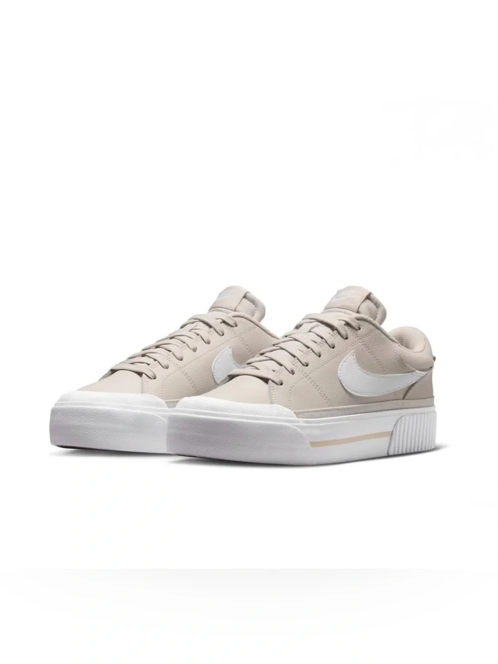 New Nike Court Legacy Lift 'Light Orewood Brown White' Women’s Shoes DM7590 111